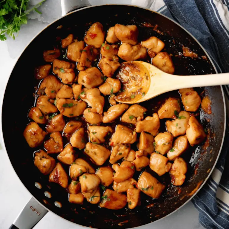 Chicken Morsels with Honey and Garlic Sauce