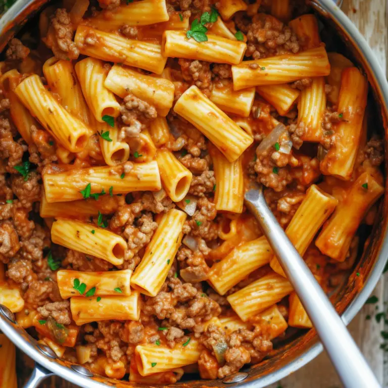 Beef Pasta with Tomato Sauce