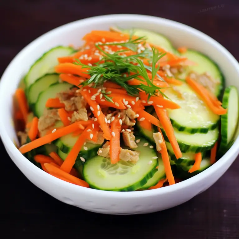 Cucumber and Carrot Slaw